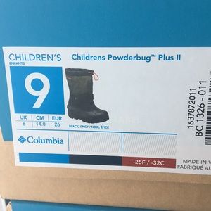 Children Columbia boot size 9